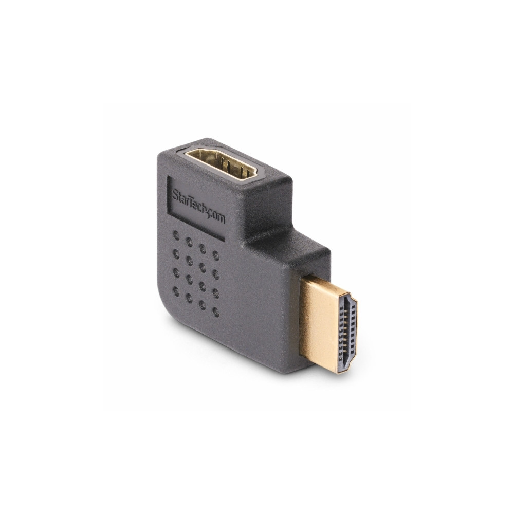 Produktbild för Startech Right Angle HDMI 2.0 Adapter, 90-Degree HDMI Port Saver, M/F - HDMI-adapter