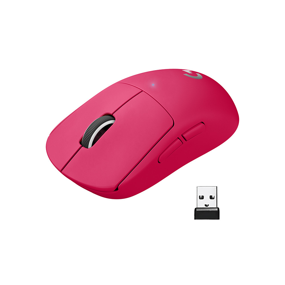 Produktbild för Logitech G PRO X SUPERLIGHT - Gaming - mus - 2.4 GHz - magenta