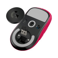 Produktbild för Logitech G PRO X SUPERLIGHT - Gaming - mus - 2.4 GHz - magenta