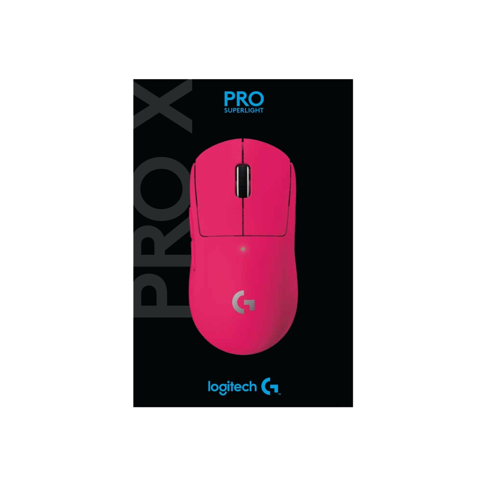 Produktbild för Logitech G PRO X SUPERLIGHT - Gaming - mus - 2.4 GHz - magenta