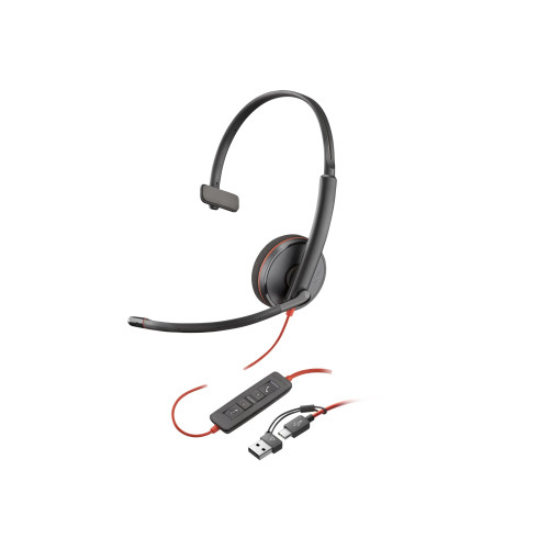 Hewlett-Packard HP Poly Blackwire 3210 - headset - USB-C