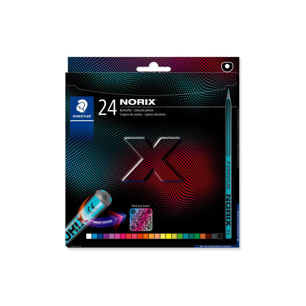 Produktbild för STAEDTLER Norix 186 - färgpenna - blandfärger (paket om 24)