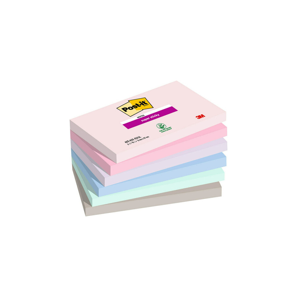 Produktbild för 3M 7100259202, Rektangel, Blå, Grön, Grå, Rosa, Violett, pap...