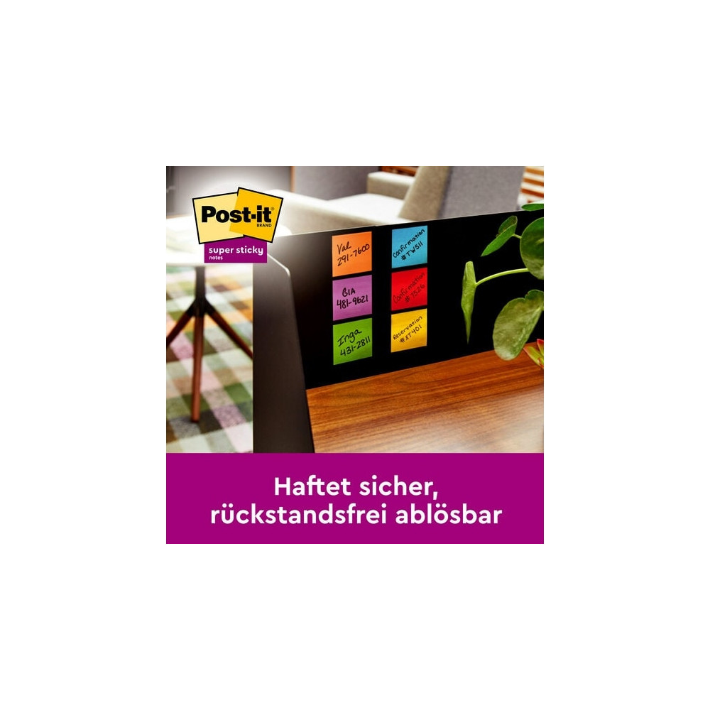 Produktbild för 3M 7100259202, Rektangel, Blå, Grön, Grå, Rosa, Violett, pap...