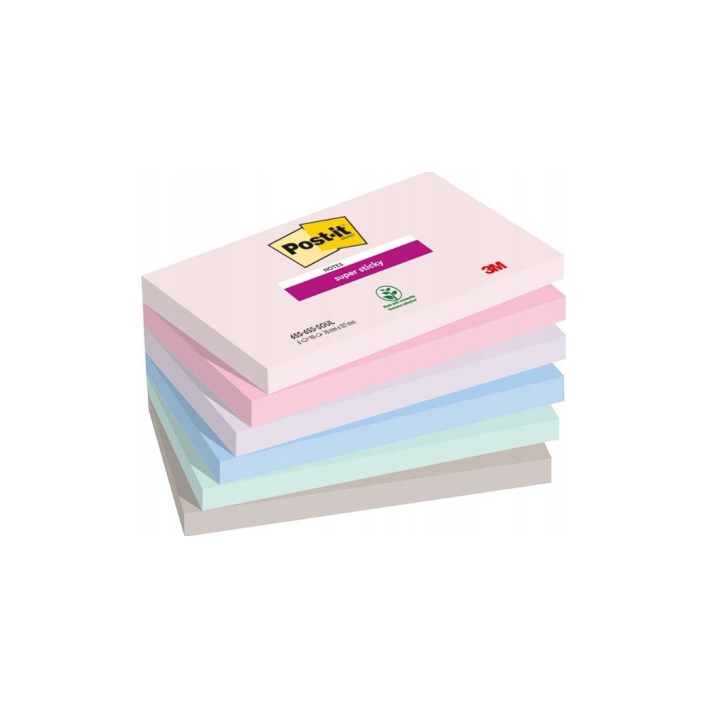 Produktbild för 3M 7100259202, Rektangel, Blå, Grön, Grå, Rosa, Violett, pap...