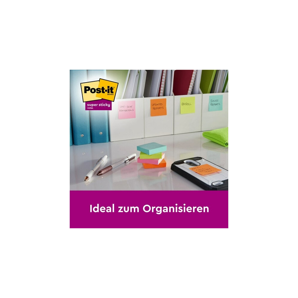 Produktbild för 3M 7100259202, Rektangel, Blå, Grön, Grå, Rosa, Violett, pap...