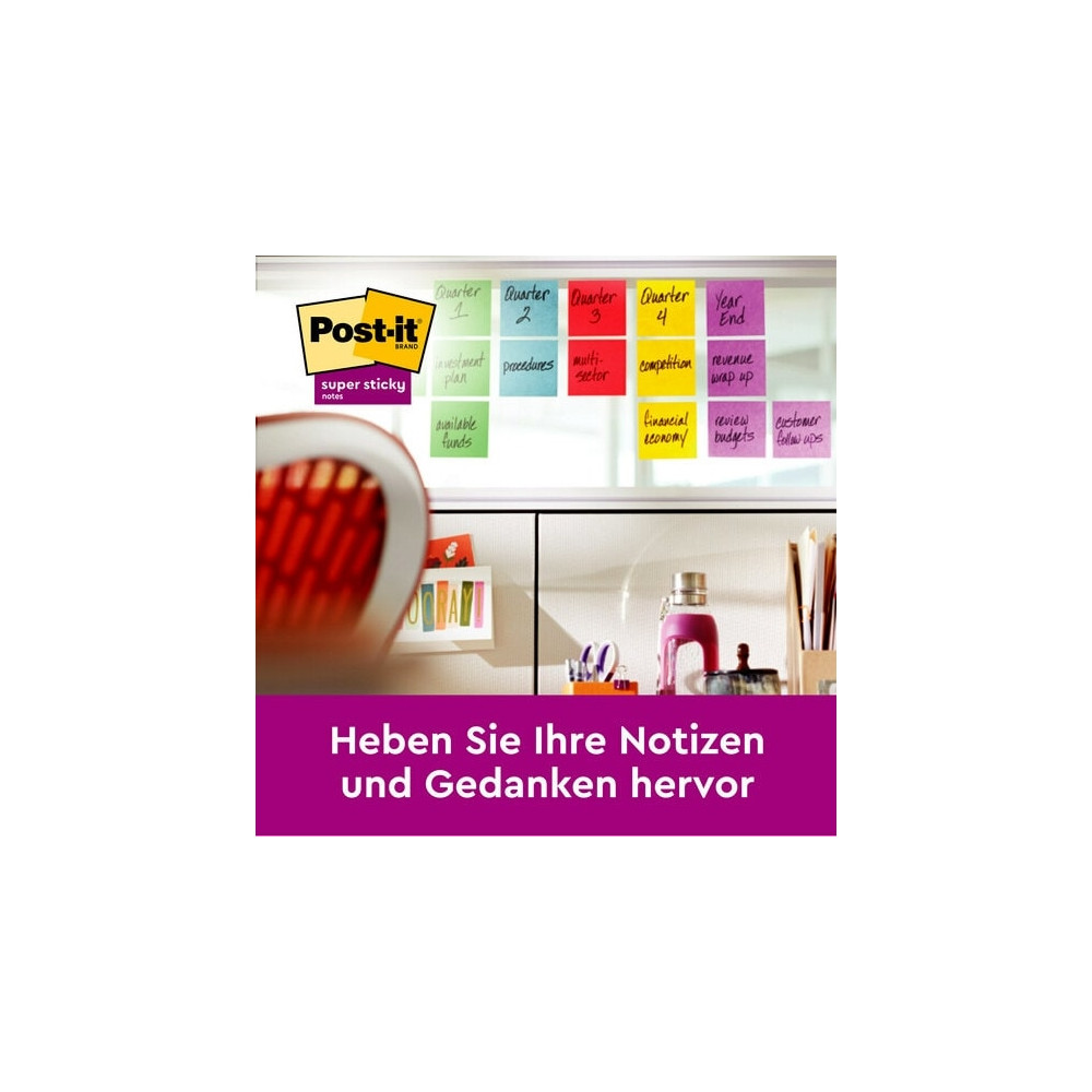 Produktbild för 3M 7100259202, Rektangel, Blå, Grön, Grå, Rosa, Violett, pap...