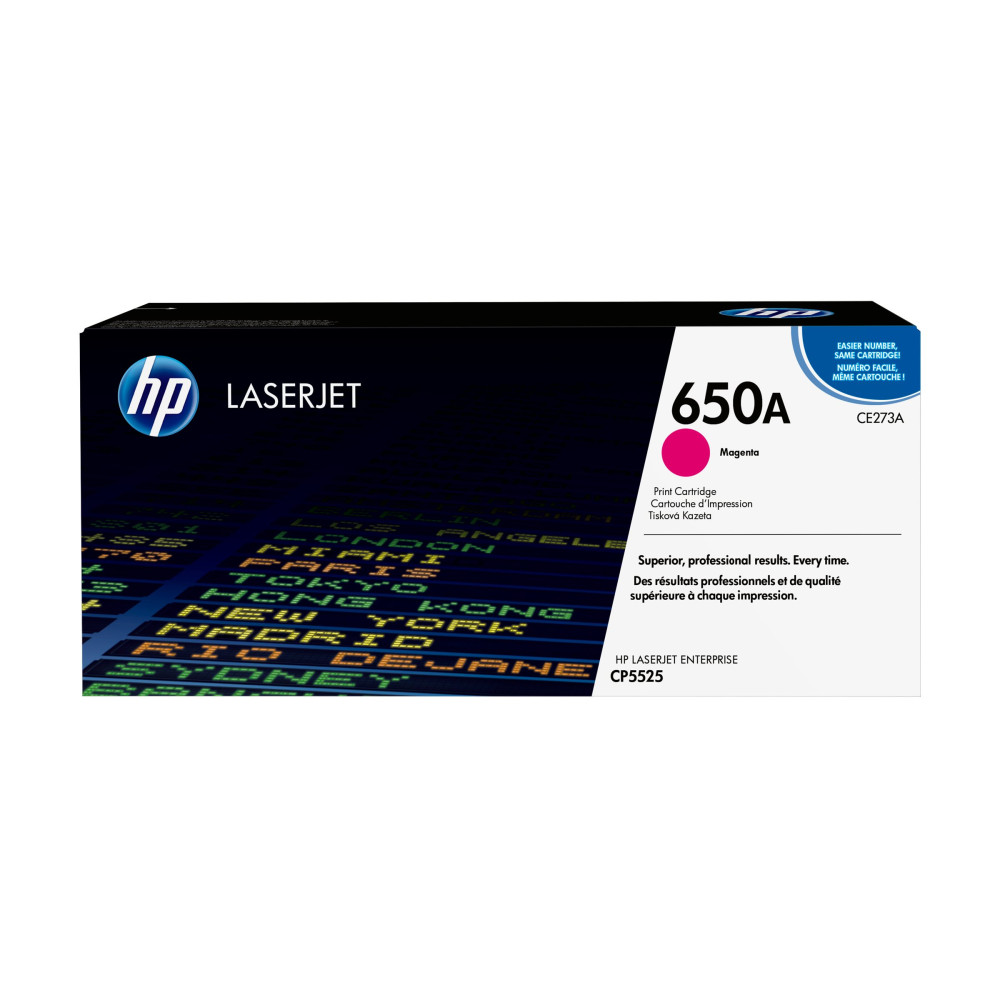 Produktbild för HP 650A - magenta - original - LaserJet - tonerkassett (CE273A)