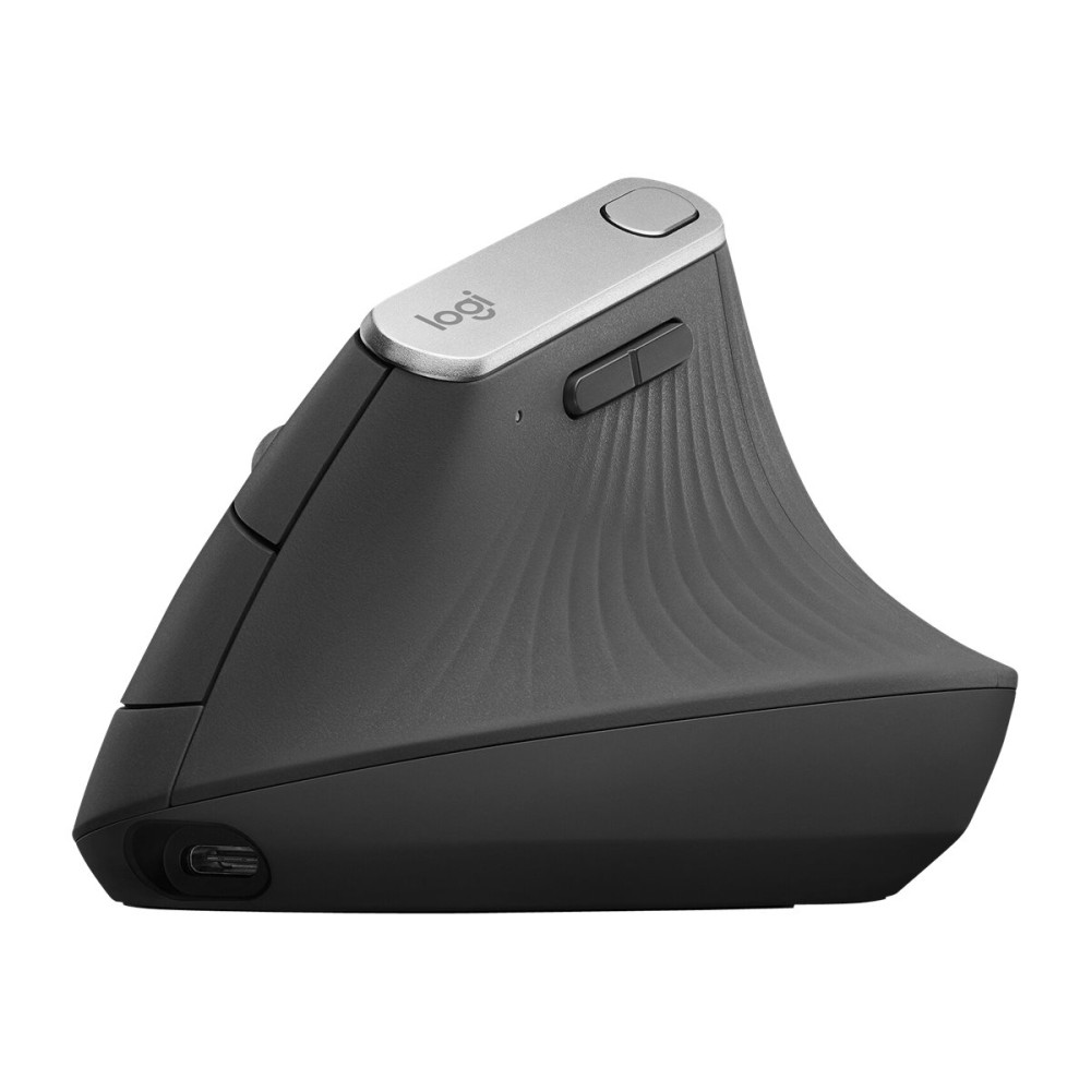 Produktbild för Logitech MX Vertical - vertikal mus - USB, Bluetooth, 2.4 GHz - grafit