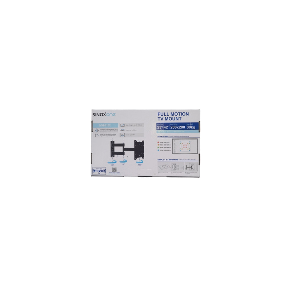 Produktbild för Sinox One SOB0152 monteringssats - för platt panel - svart
