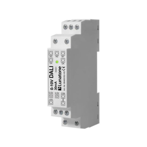 Solar Plus DALI-omvandlingsmodul som omvandlar 0-10V-signaler till DALI...