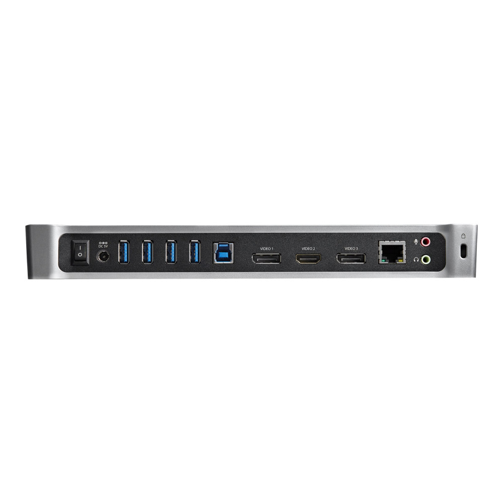 Produktbild för Startech USB 3.0-dockningsstation för trippelskärmar - 1x HDMI - 2x DisplayPort - dockningsstation - USB - 1GbE