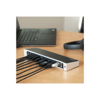 Produktbild för Startech USB 3.0-dockningsstation för trippelskärmar - 1x HDMI - 2x DisplayPort - dockningsstation - USB - 1GbE