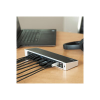 Produktbild för Startech USB 3.0-dockningsstation för trippelskärmar - 1x HDMI - 2x DisplayPort - dockningsstation - USB - 1GbE
