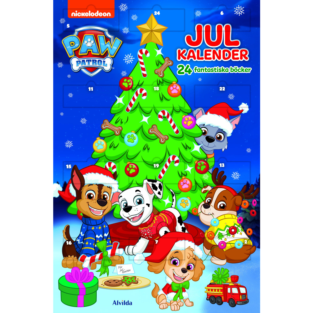 Produktbild för Paw Patrol - Julkalender (bok)