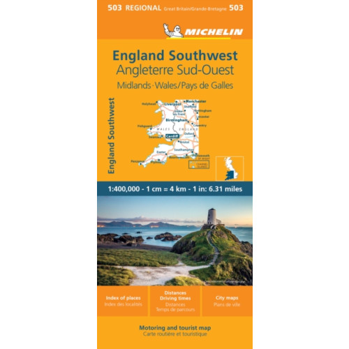 Michelin Editions Des Voyages Wales - Michelin Regional Map 503