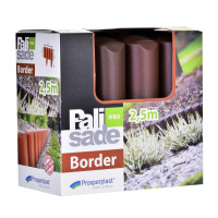 Produktbild för Prosperplast trädgårdskant Palisad Border 2500 x 228/130 mm...