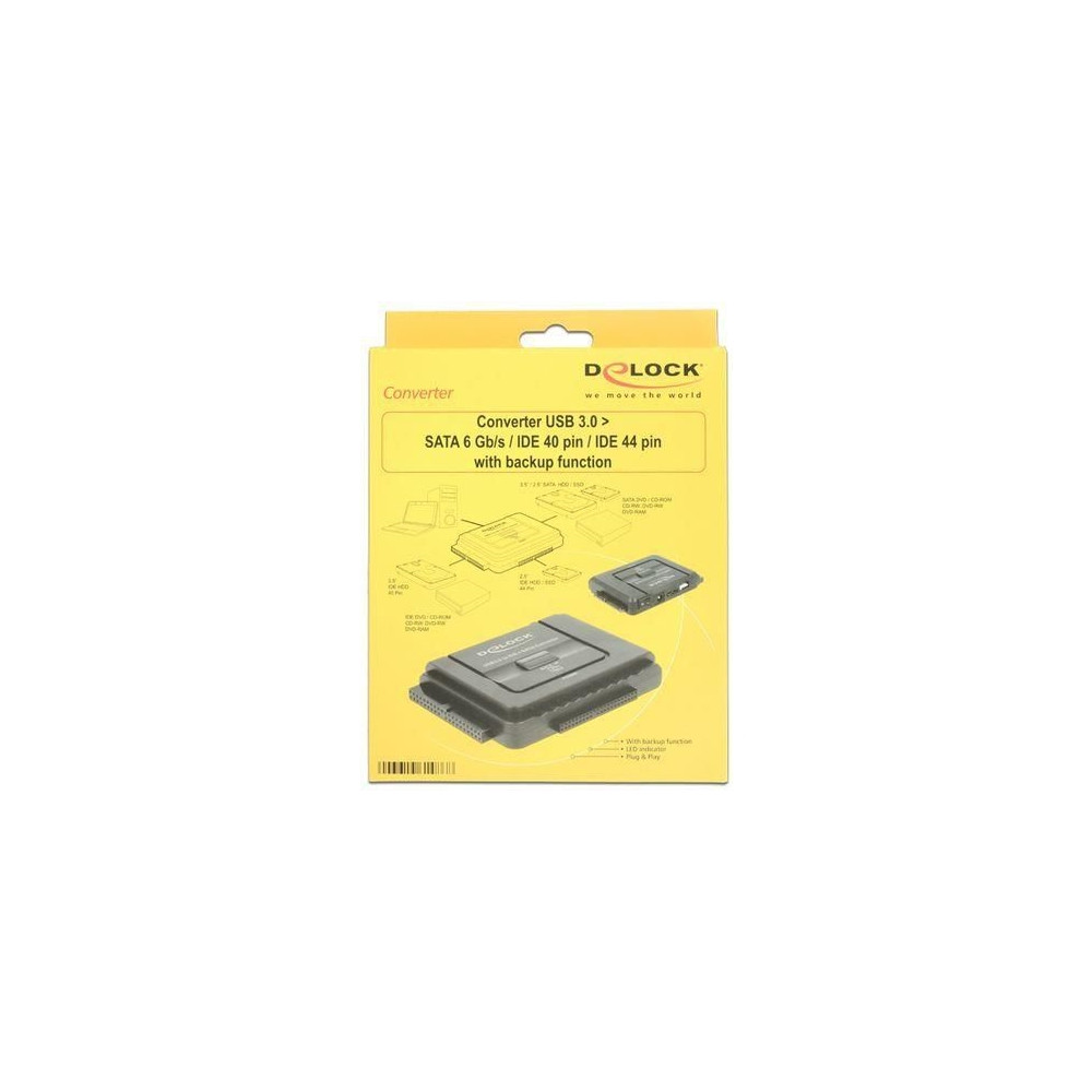 Produktbild för Delock - kontrollerkort - ATA-133 / SATA 6Gb/s - USB 3.0