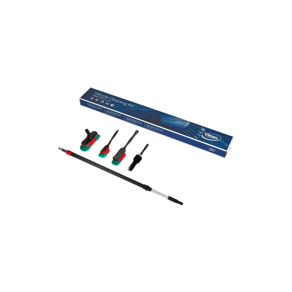 Produktbild för Startpaket, Vikan, svart, aluminium/polyester/PP, 106–160 cm...