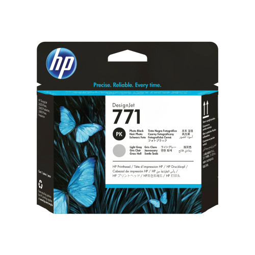 HP HP 771 - ljusgrå, foto-svart - skrivhuvud