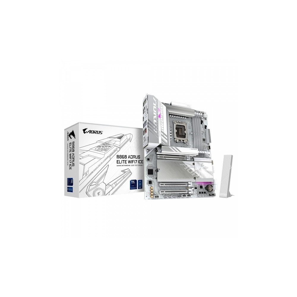 Produktbild för AORUS B860 ELITE WIFI7 ICE - moderkort - ATX - LGA1851-uttag - B860