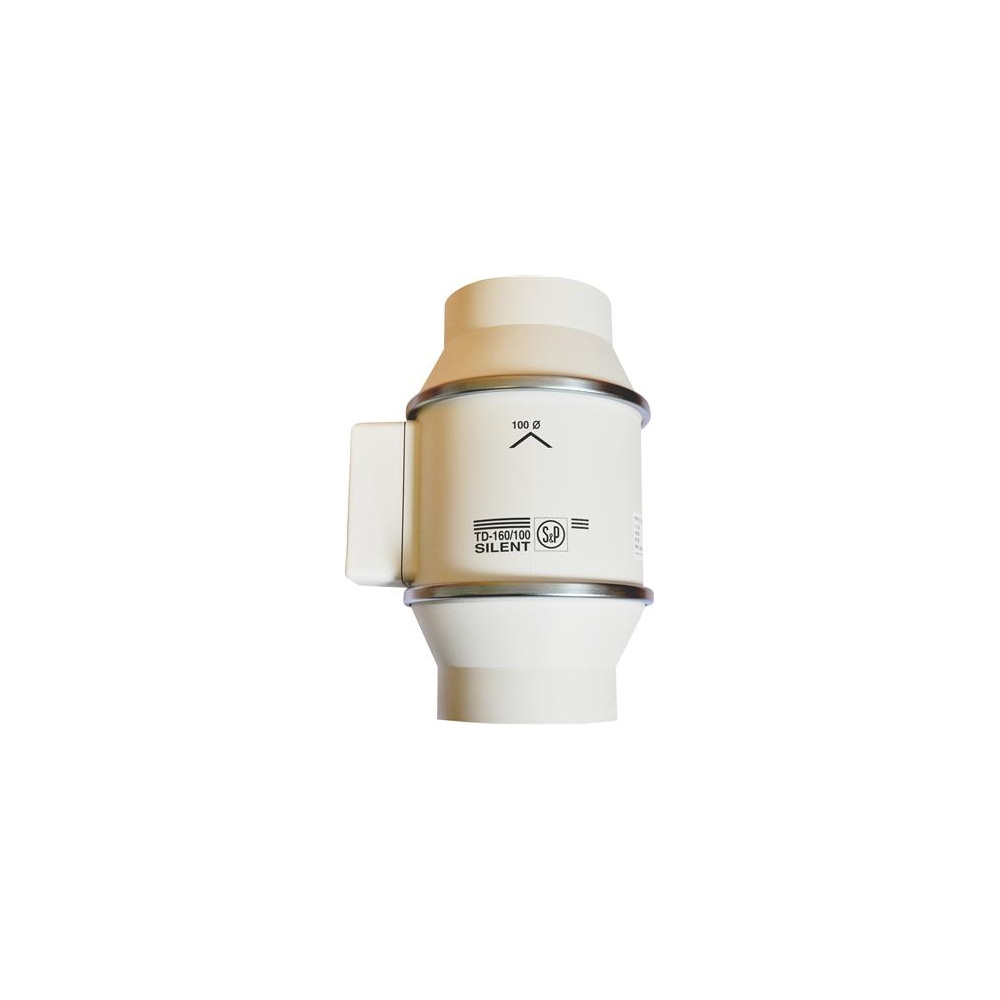 Produktbild för THERMEX Kanalventilator TD 160/100 Scandic (Silent), ø100 mm...