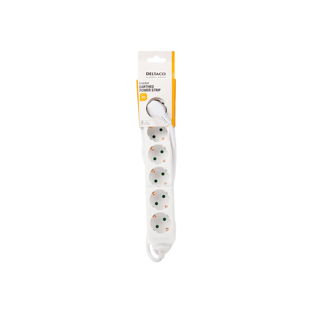 Produktbild för DELTACO GT-0601 - effektband - 3680 Watt