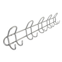 Produktbild för Home&gtit® klädhängare med 5 klädkrokar Ø8 mm x 68,5×6,5 x 1...