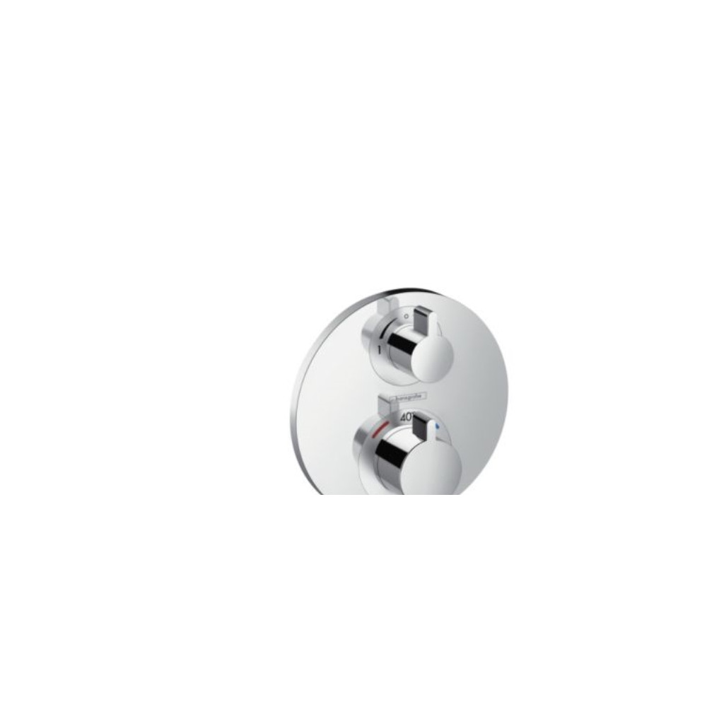 Produktbild för HG Ecostat S termostat m/avstängning+omkopplare krom HG nr....