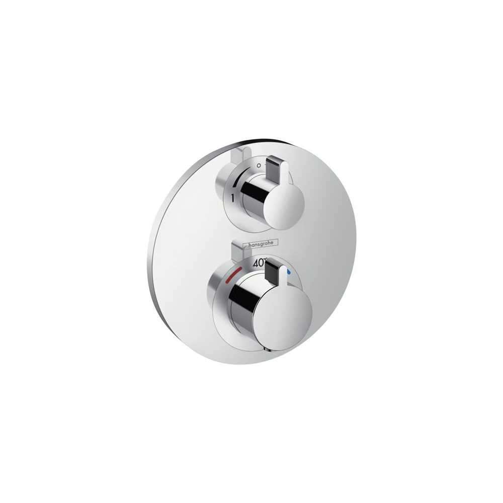 Produktbild för HG Ecostat S termostat m/avstängning+omkopplare krom HG nr....