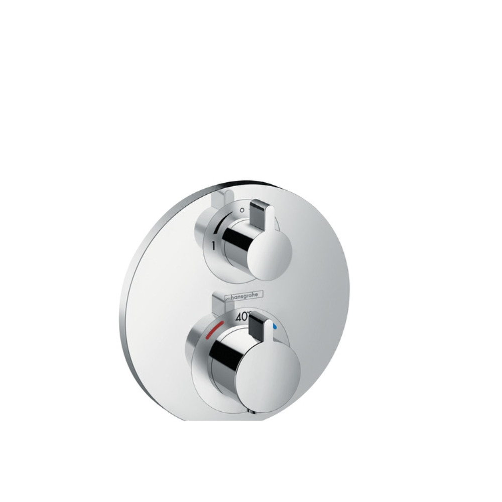 Produktbild för HG Ecostat S termostat m/avstängning+omkopplare krom HG nr....