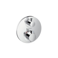 Produktbild för HG Ecostat S termostat m/avstängning+omkopplare krom HG nr....