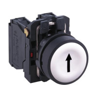 Produktbild för Schneider Electric XB5, Knapp, Vit, XB5, IP66, IK03, Klass I...