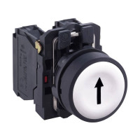 Produktbild för Schneider Electric XB5, Knapp, Vit, XB5, IP66, IK03, Klass I...