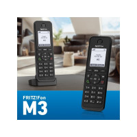Produktbild för FRITZ!Fon M3 - trådlös förlängningshandenhet - med internetradio med nummerpresentation/samtal väntar - 3-riktad samtalsförmåg