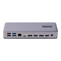 Produktbild för StarTech.com USB-C Docking Station - Multi Monitor HDMI/DP/DP Alt Mode USB-C Dock - 3x 4K30 / 2x 4K60 - 7-Port USB Hub - 60W Power Delivery - GbE - 3.5mm Audio - Works With Chromebook certified - dockningsstation - USB-C / Thunderbolt 3 / Thunderbolt 4 - 