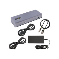 Produktbild för StarTech.com USB-C Docking Station - Multi Monitor HDMI/DP/DP Alt Mode USB-C Dock - 3x 4K30 / 2x 4K60 - 7-Port USB Hub - 60W Power Delivery - GbE - 3.5mm Audio - Works With Chromebook certified - dockningsstation - USB-C / Thunderbolt 3 / Thunderbolt 4 - 