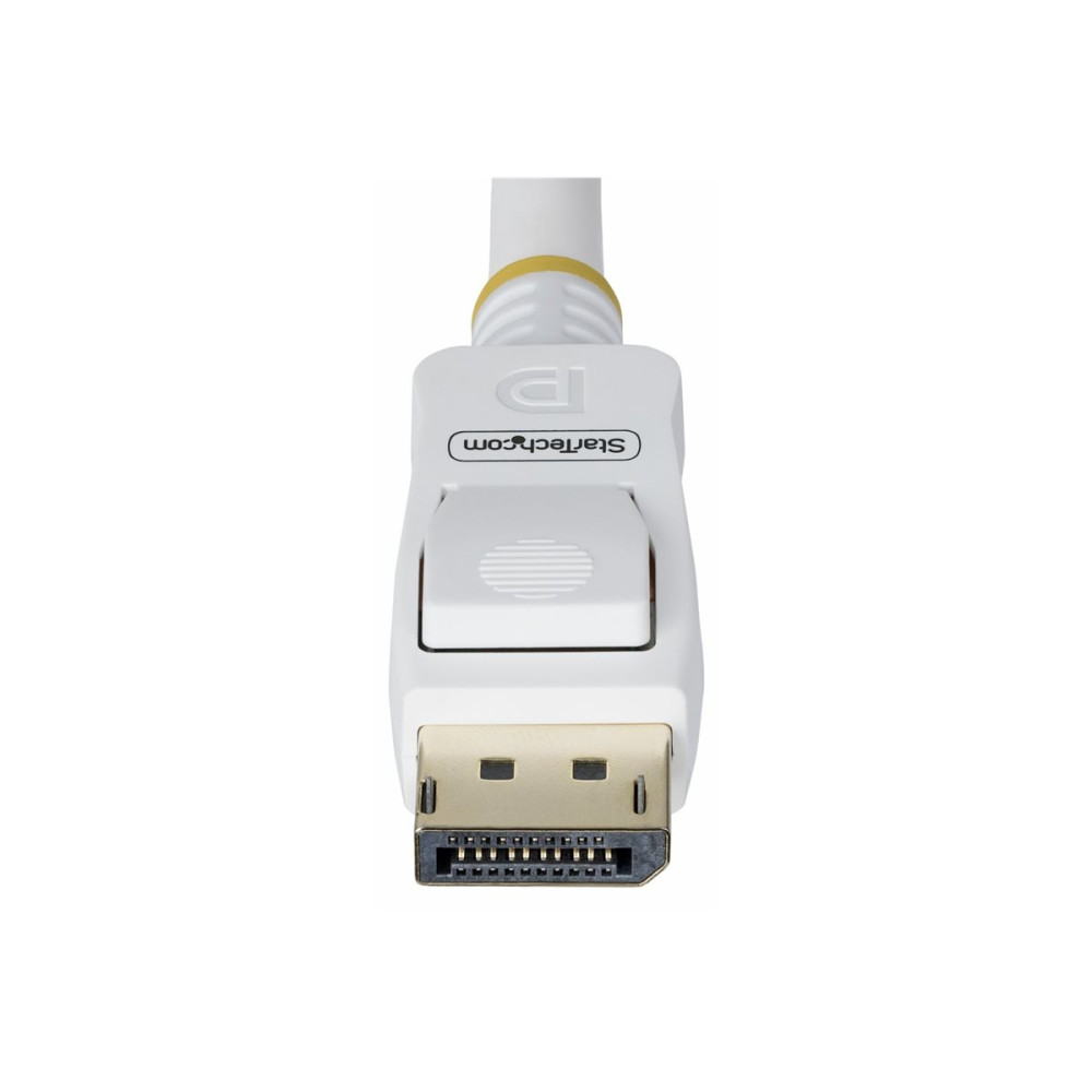 Produktbild för StarTech.com 10ft White VESA Certified DisplayPort 1.2 Cable with Latches - DisplayPort-kabel - DisplayPort till DisplayPort - 3 m