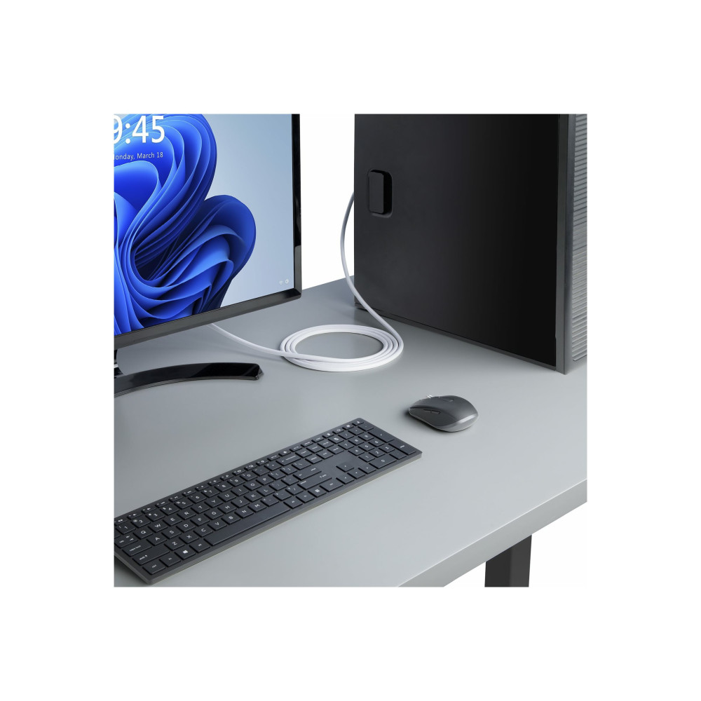 Produktbild för StarTech.com 10ft White VESA Certified DisplayPort 1.2 Cable with Latches - DisplayPort-kabel - DisplayPort till DisplayPort - 3 m