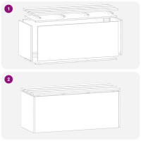 Produktbild för Trädgårdsbänk Rostig 100 x 40 x 43 cm cortenstål