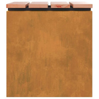 Produktbild för Trädgårdsbänk Rostig 40 x 40 x 43 cm cortenstål