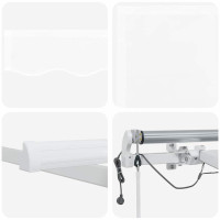 Produktbild för Markis tyg Vit 300 x 250 cm Polyester
