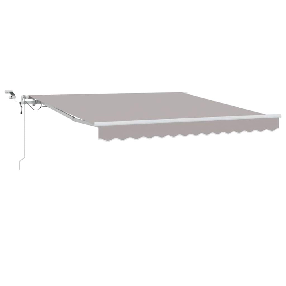 Produktbild för Markis tyg Ljusgrå 300 x 250 cm Polyester