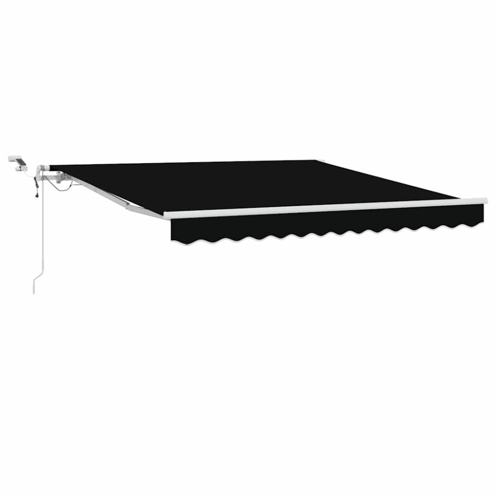 Produktbild för Markis tyg Svart 350 x 250 cm Polyester