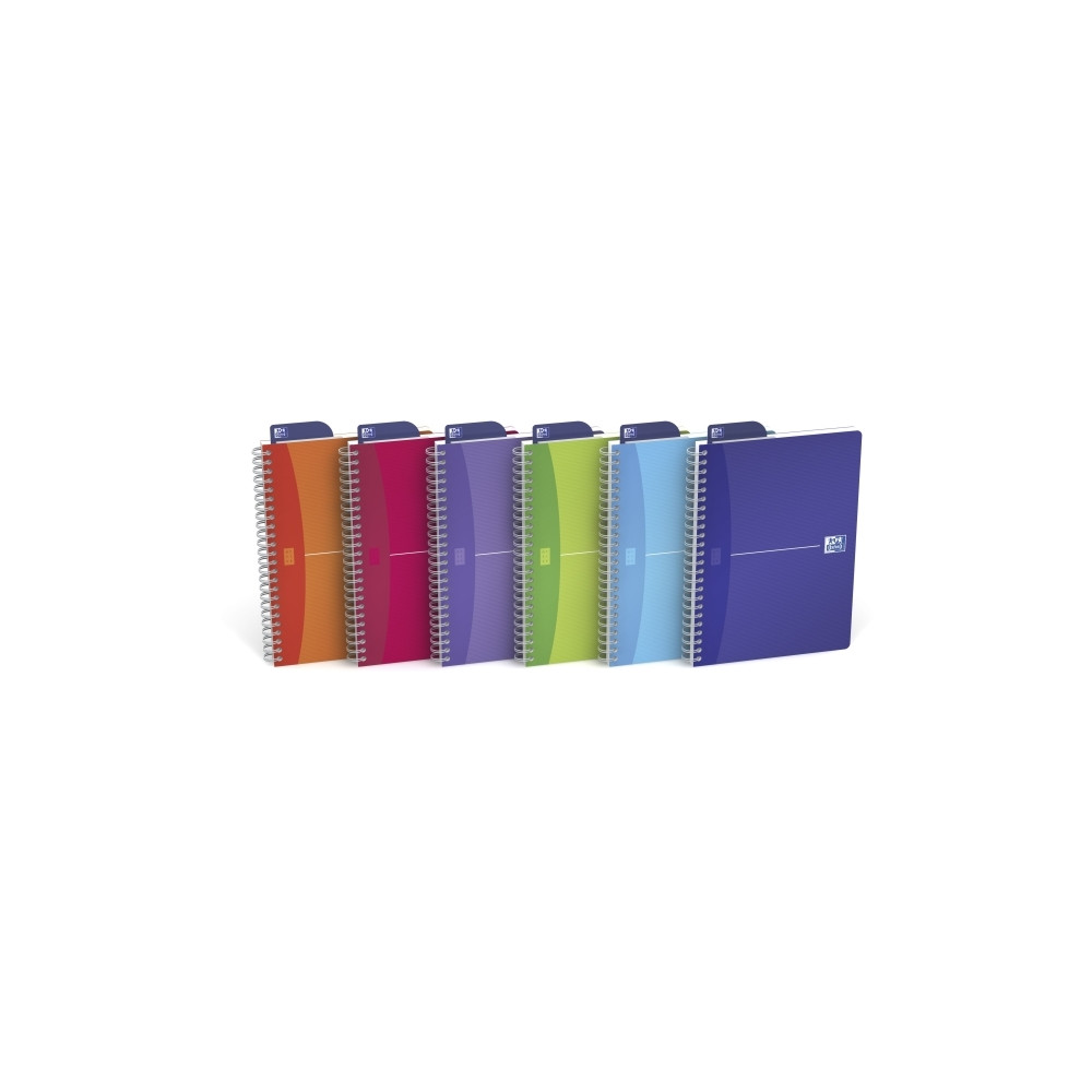 Produktbild för Notesbog Oxford My Colours, A5, ternet 5 x 5 mm, 90 ark, 90...