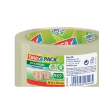 Produktbild för Tesapack Eco & Strong förpackningstejp - 50 mm x 66 m - genomskinlig