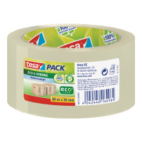Produktbild för Tesapack Eco & Strong förpackningstejp - 50 mm x 66 m - genomskinlig