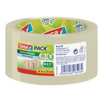 Produktbild för Tesapack Eco & Strong förpackningstejp - 50 mm x 66 m - genomskinlig