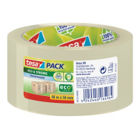 Produktbild för Tesapack Eco & Strong förpackningstejp - 50 mm x 66 m - genomskinlig