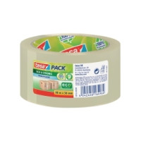 Produktbild för Tesapack Eco & Strong förpackningstejp - 50 mm x 66 m - genomskinlig